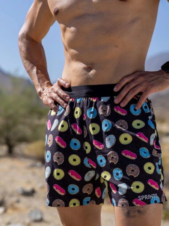 Spritz Other - Sprints Mens Avigate 5" Fusion Short Donuts Black & Multicolor High Waist Size L